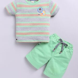 KF 670 STRIPED TSHIRT WITH COTTON PANT