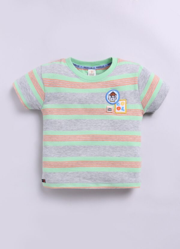KF 670 STRIPED TSHIRT WITH COTTON PANT - Image 6