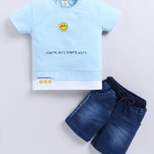 KF 697 SKY TSHIRT WITH DENIM PANT