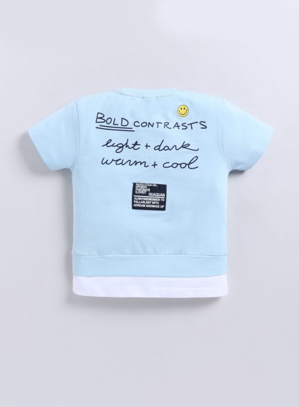 KF 697 SKY TSHIRT WITH DENIM PANT - Image 2