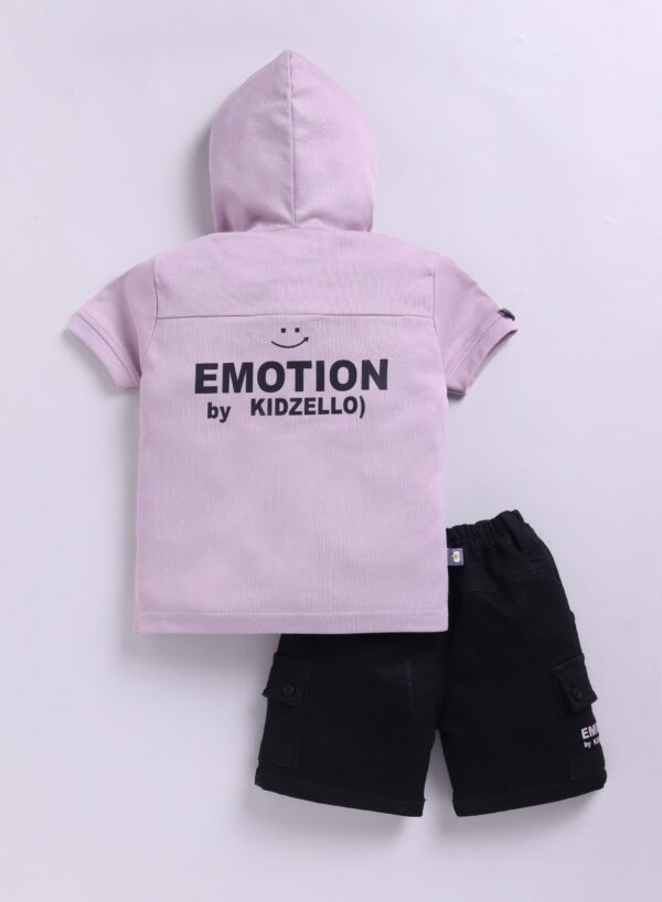 KF 2492 LAVENDER HOODIE WITH COTTON CARGO PANT - Image 5