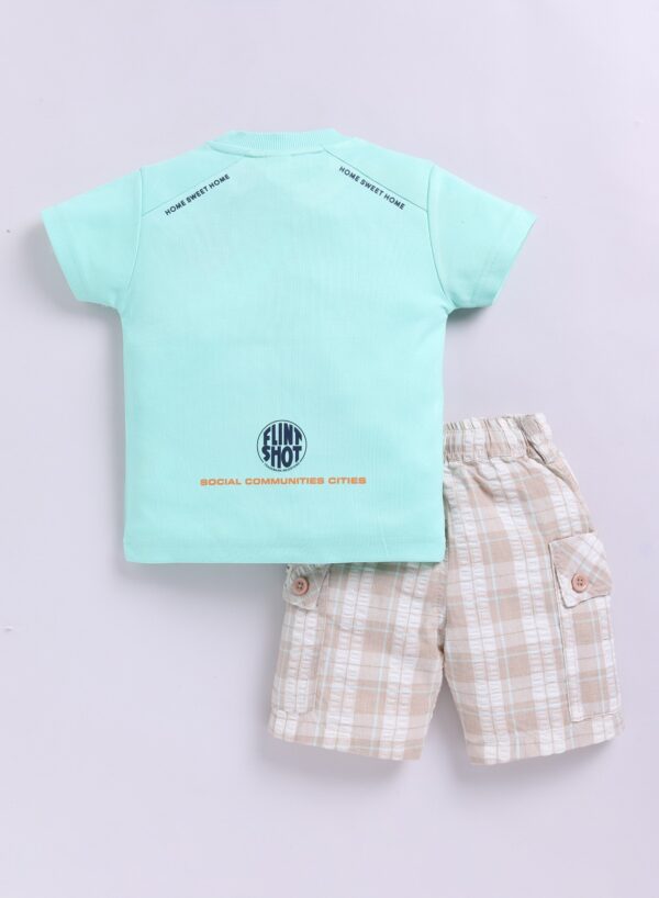 KF 2500 GREEN TSHIRT WITH COTTON CHECKS PANT - Image 5