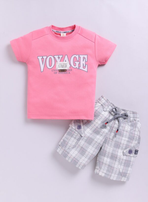KF 2500 TSHIRT WITH COTTON CHECKS PANT