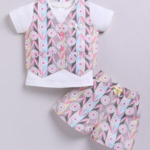 KG 373 PINK JACKET WITH SHORTS