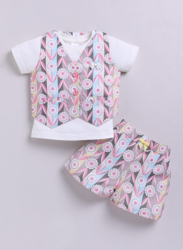 KG 373 PINK JACKET WITH SHORTS