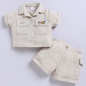 KG 374 FAWN TOP WITH SHORTS