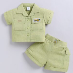 KG 374 GREEN TOP WITH SHORTS