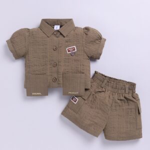 KG 369 OLIVE TOP WITH SHORTS