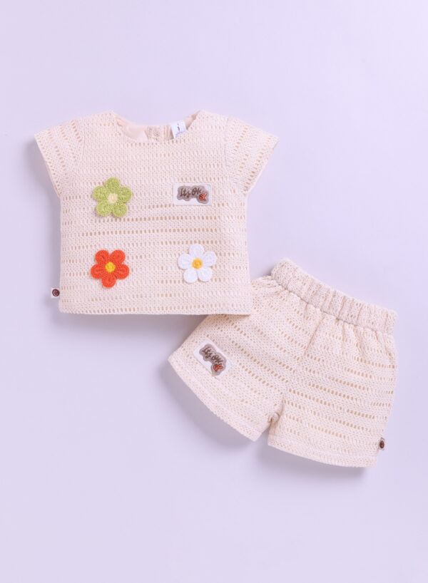 KG 401 FAWN TOP WITH SHORTS